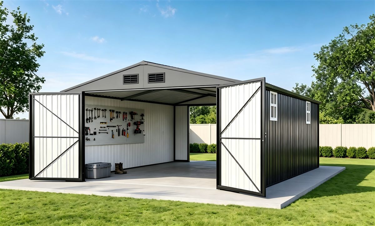 Hardware prefab modular garage